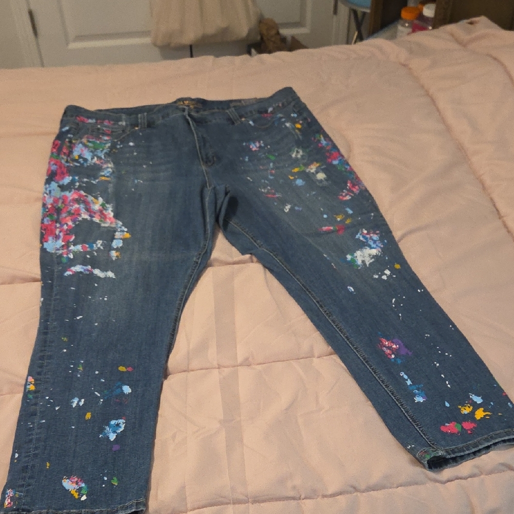 Melissa McCarthy Blue Ankle Cropped Jeans